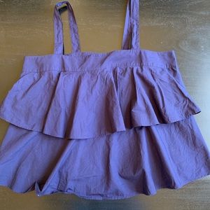 Bp. Cute cropped two ruffle top never worn